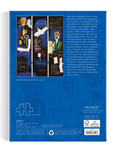 Basquiat Horn Players 500 Pc Book Puzzle