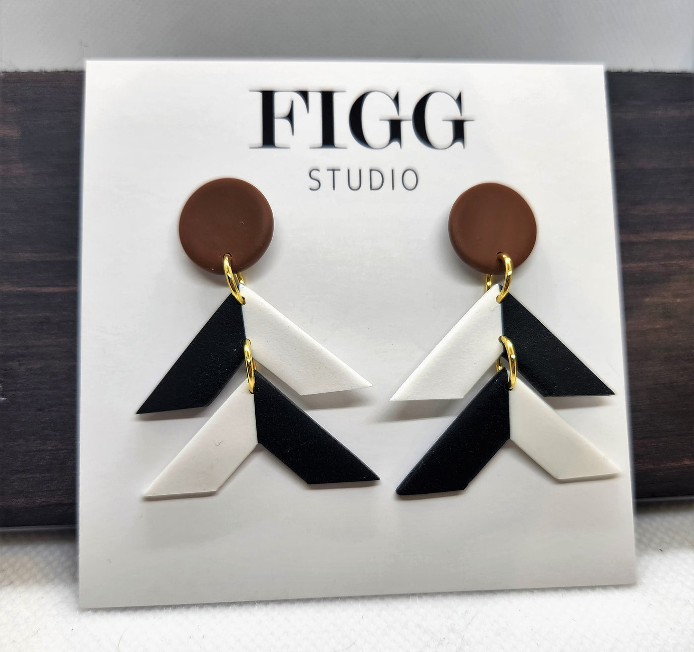 Chevron Sun Earrings by Figg Studio