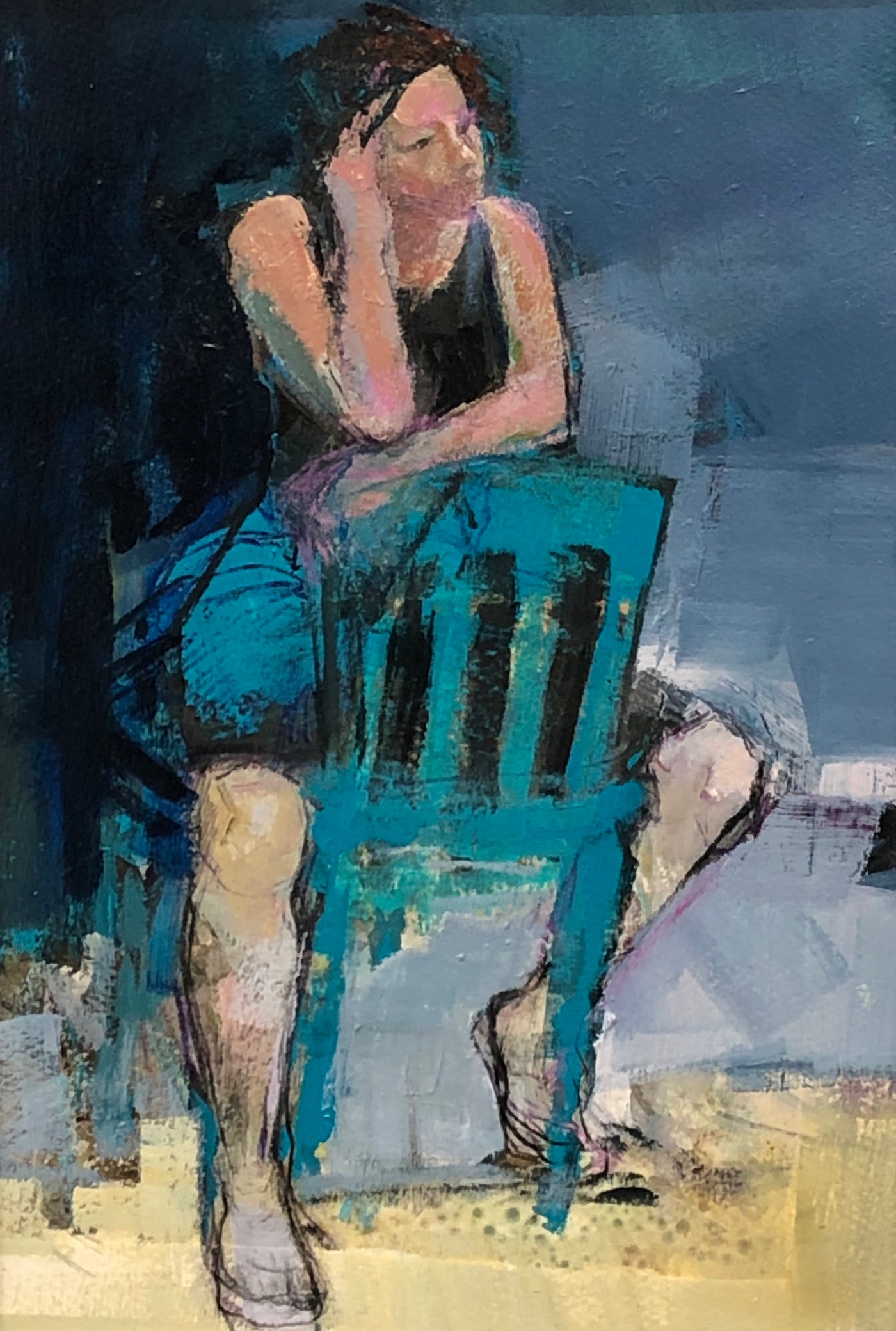 Gabriella Collier - Figure 2 - Model on Blue Chair