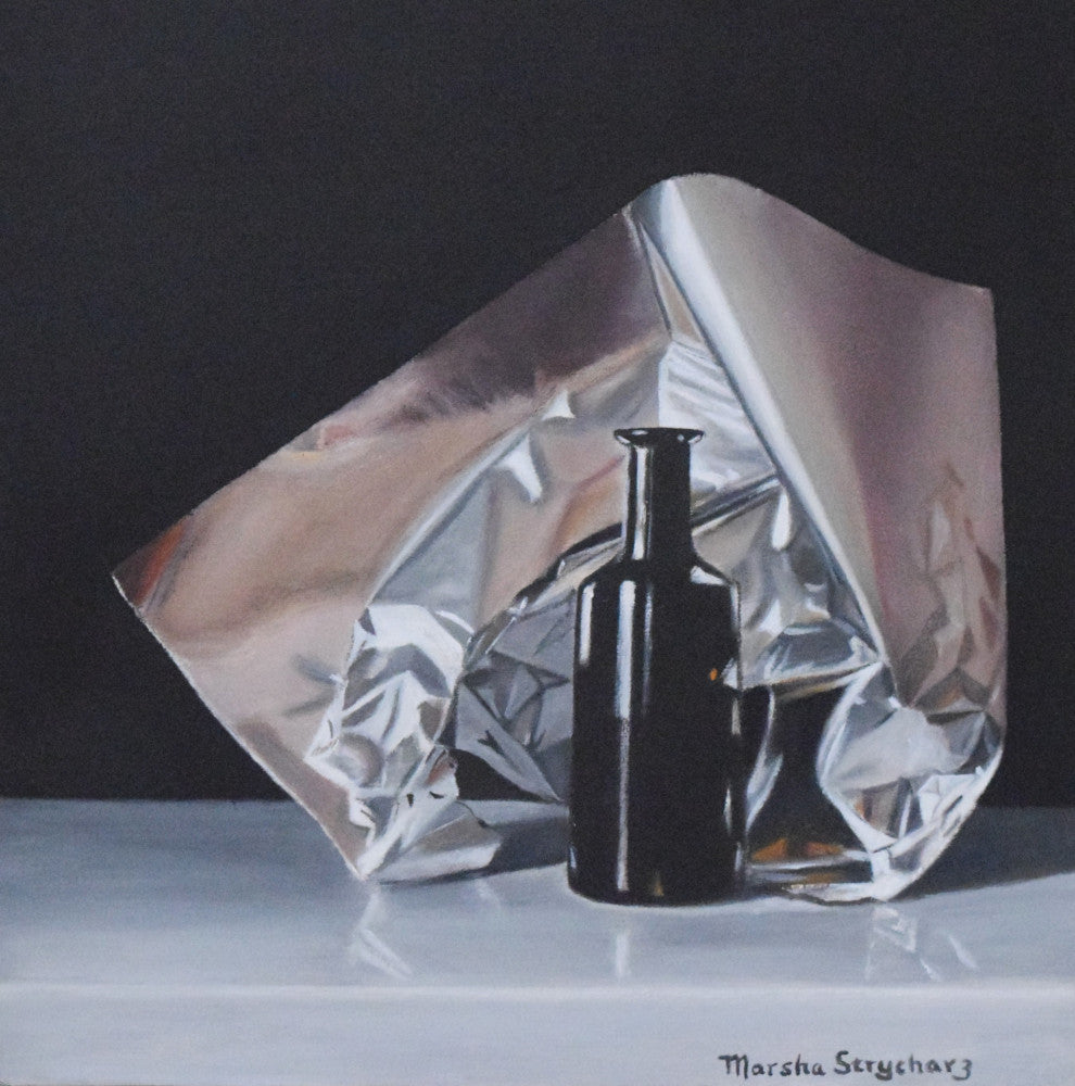 Marsha Stycharz - Brown Bottle and Foil