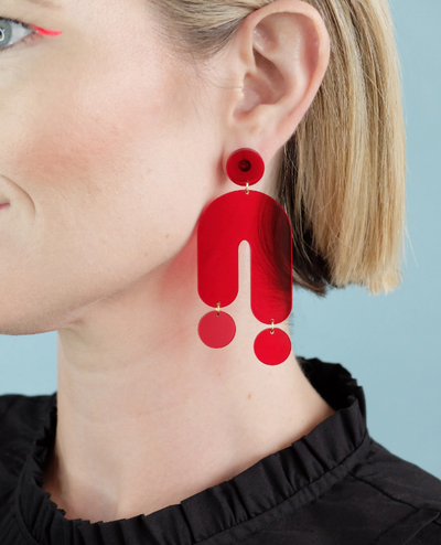 Trip Earrings | Red