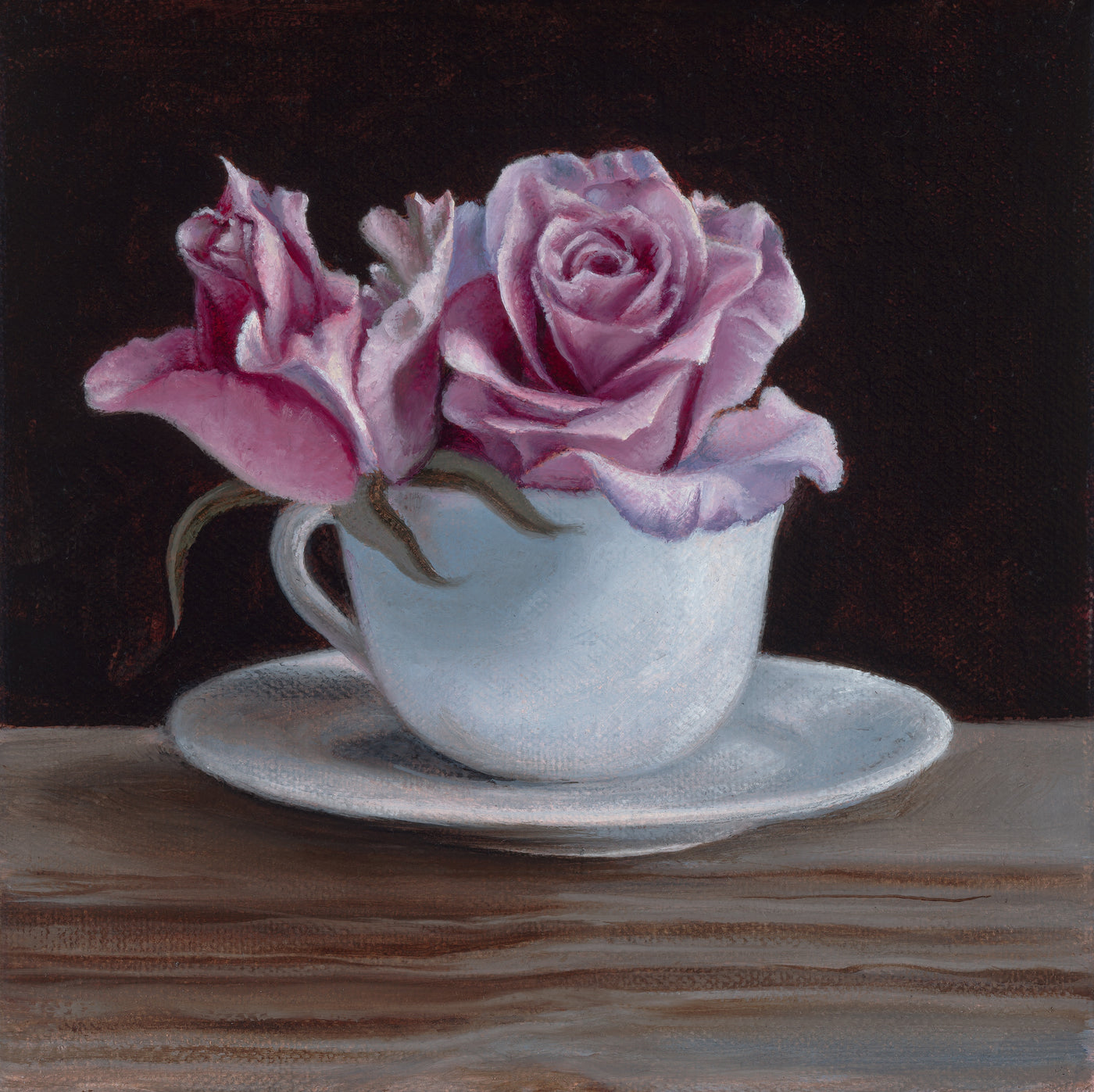 Marnie White - Purple Roses & Teacup