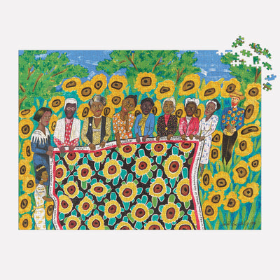 Faith Ringgold- The Sunflower Quilting Bee at Arles 1000 Piece Puzzle