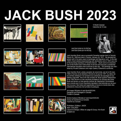 Jack Bush 2023 Wall Calendar