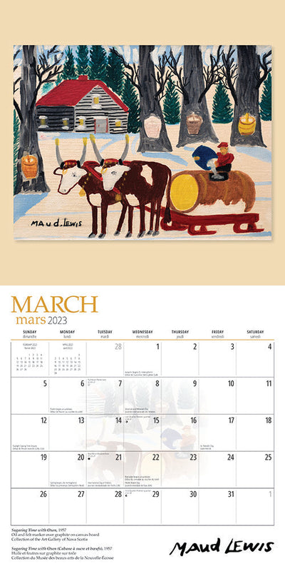 Maud 2023 Square Calendar