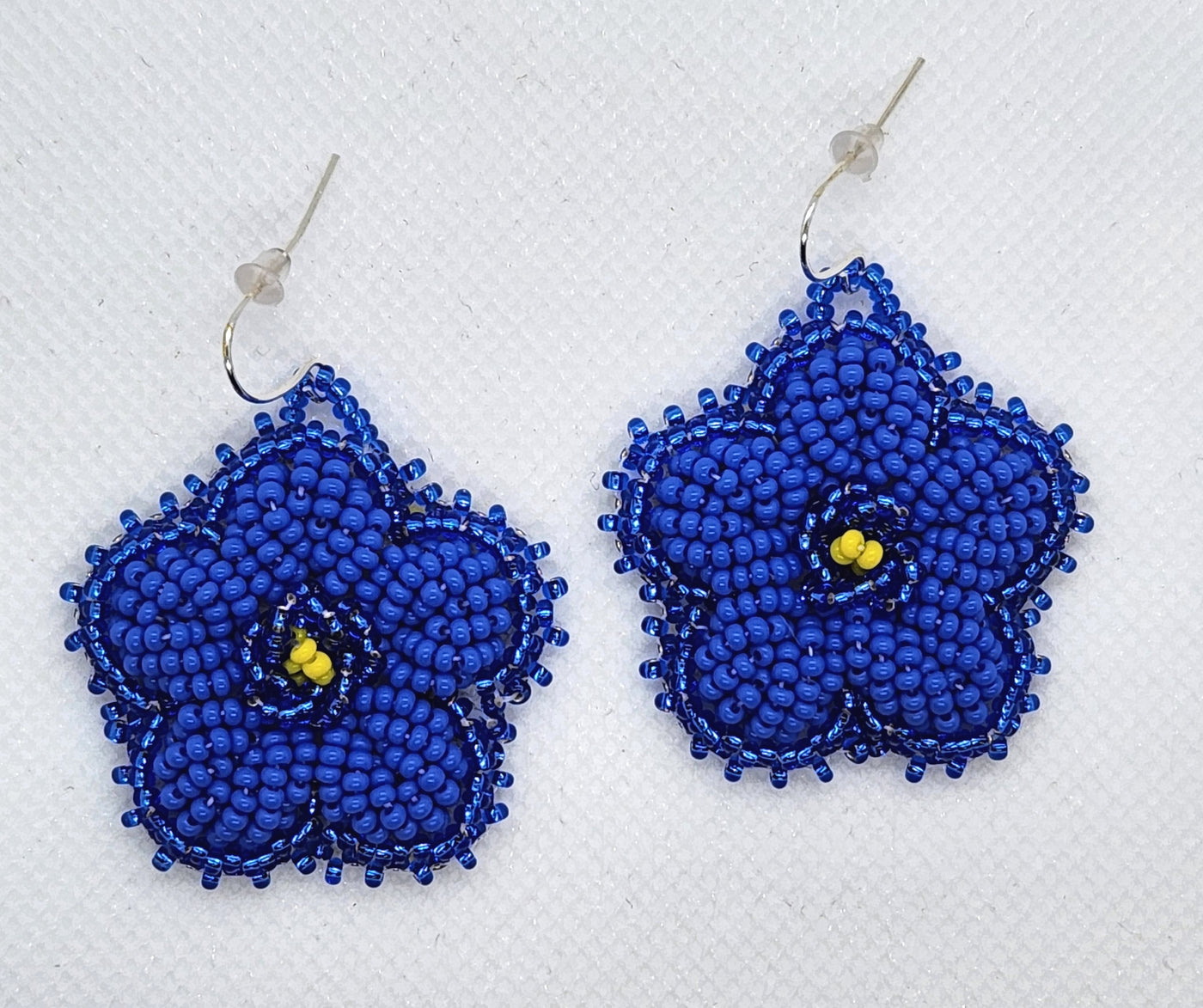 Blue Raised Flowers by Creations by Sarah