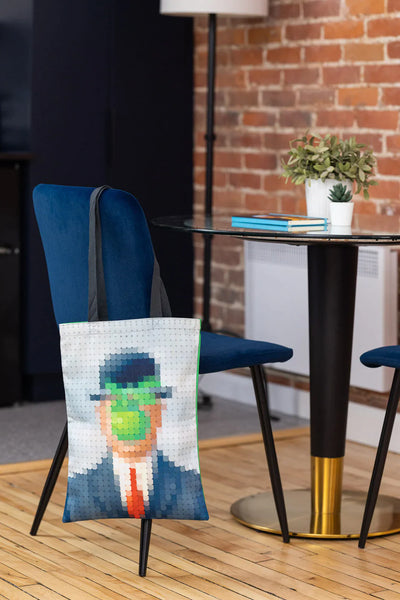 Magritte Son of Man Pixel Tote