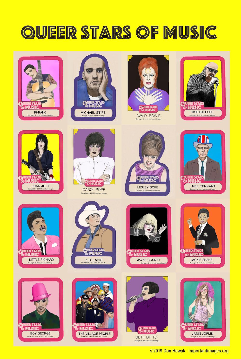 Queer Stars of Music Cards
