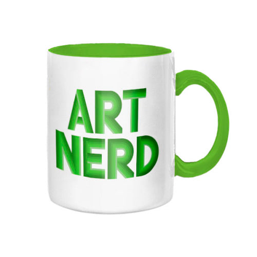 Art Nerd Light Green Mug